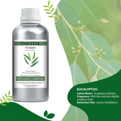 Phatoil 1000ml Pure Plant Essential Oil Fragrance With Droppers