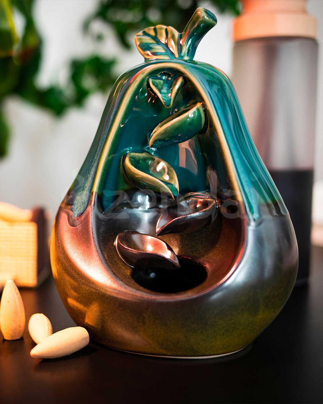 Zen Pear Backflow Incense Burner2.jpg