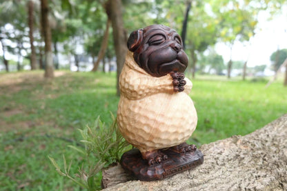 dark poly meditating dog statue 2.jpg