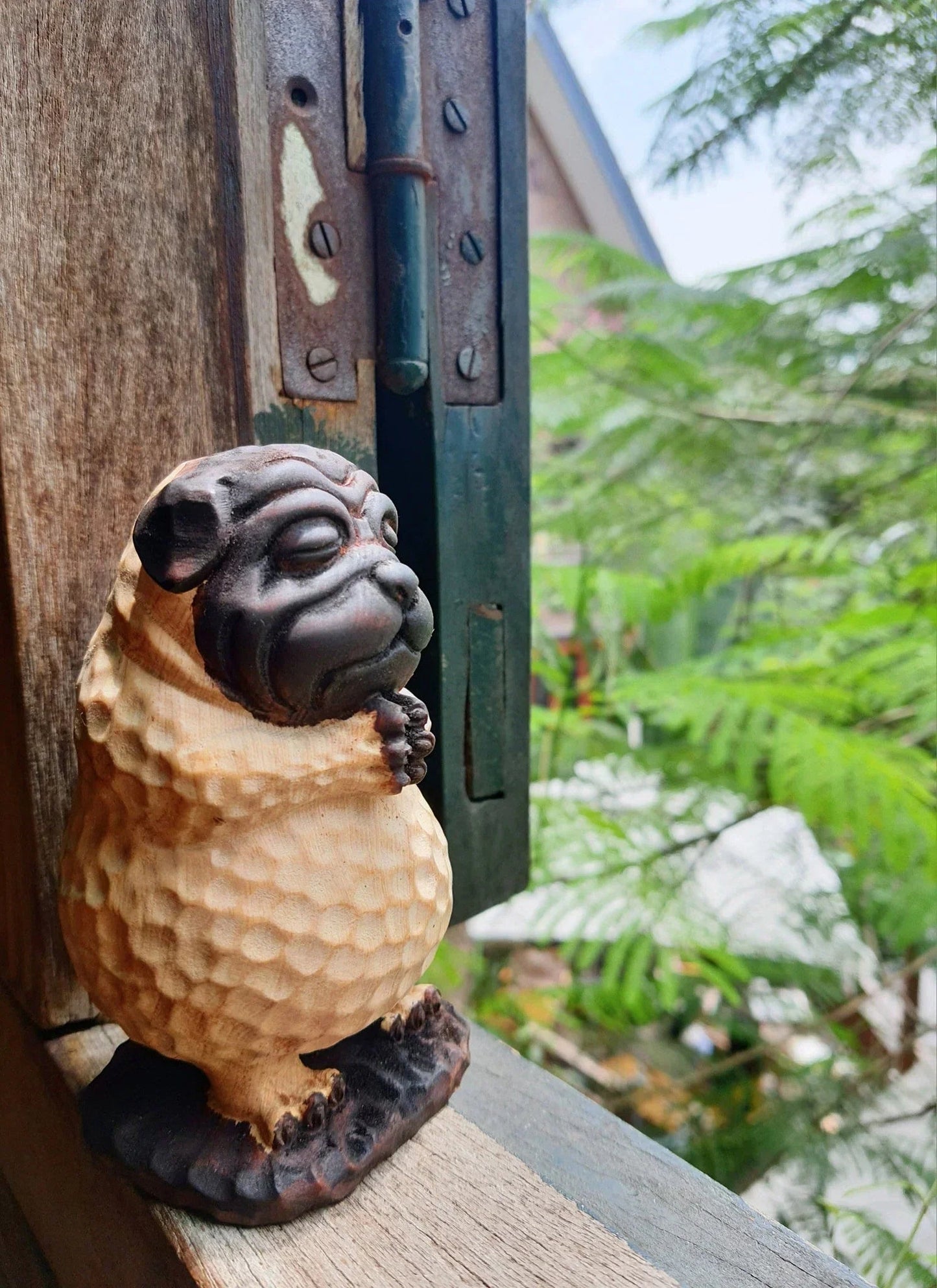 dark poly meditating dog statue 4.jpg