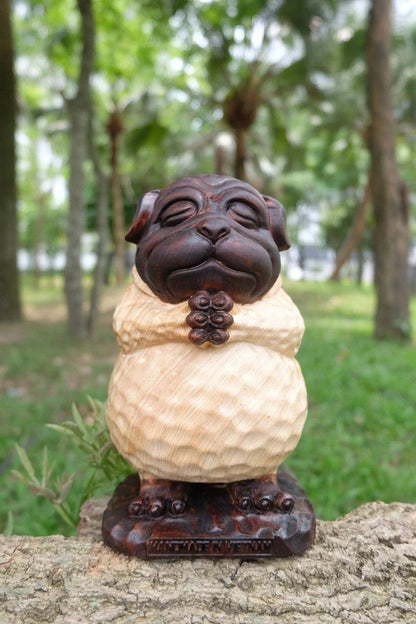 dark poly meditating dog statue 5.jpg