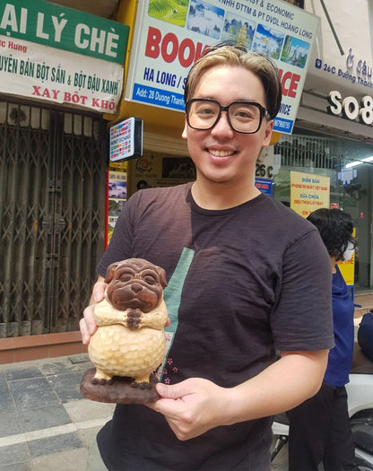 dark poly meditating dog statue 8.jpg