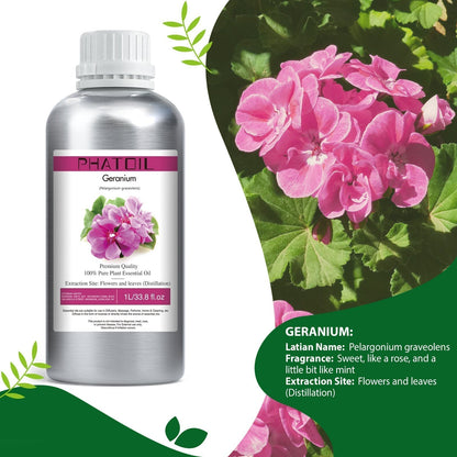 Phatoil 1000ml Pure Plant Essential Oil Fragrance With Droppers