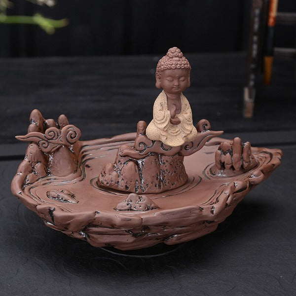 mainimage2Fisherman Fishing Buddha Buddhist Burner Backflow Incense Burner With 10Pcs Cones Incense Stick Censer Holder Use.jpg