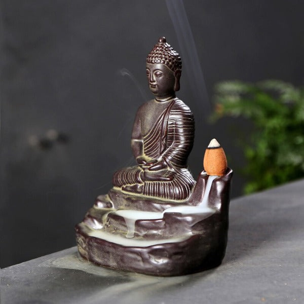 mainimage3Golden Buddha Incense Zen Garden Arabic Incense Burner Incense Waterfall Incense Holder Candle Holder Oriental Incense.jpg