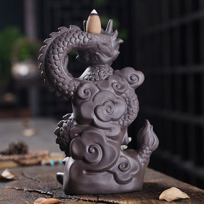 mainimage3Purple Clay Dragon Incense Burner with 20 Cones Waterfall Backflow Incense Holder Aromatherapy Ornament Zen Decor.jpg