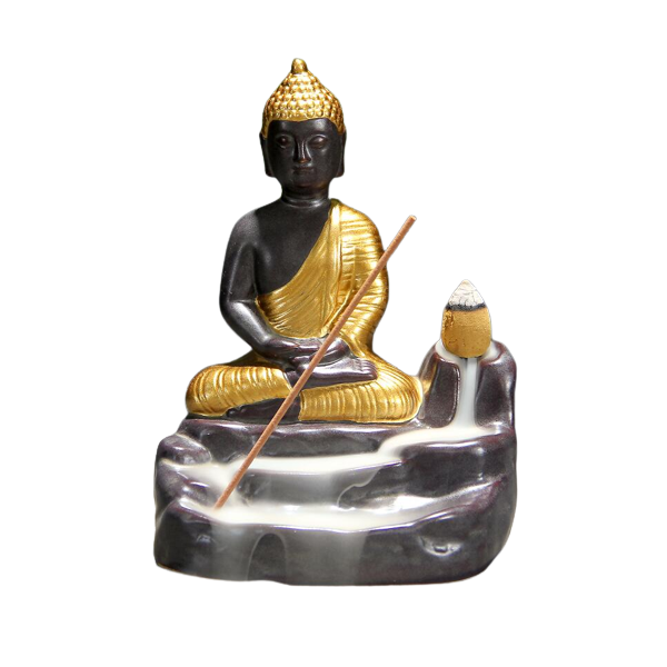 mainimage420 Incense Cones Chinese Buddha Zen Mascot Lucky FengShui Home Decoration Yoga Room Ornaments Handmade Backflow removebg preview.png