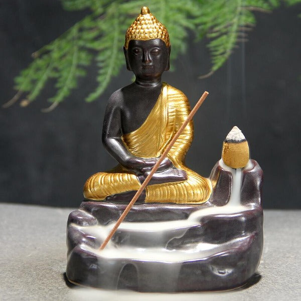 mainimage420 Incense Cones Chinese Buddha Zen Mascot Lucky FengShui Home Decoration Yoga Room Ornaments Handmade Backflow.jpg