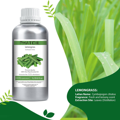 Phatoil 1000ml Pure Plant Essential Oil Fragrance With Droppers