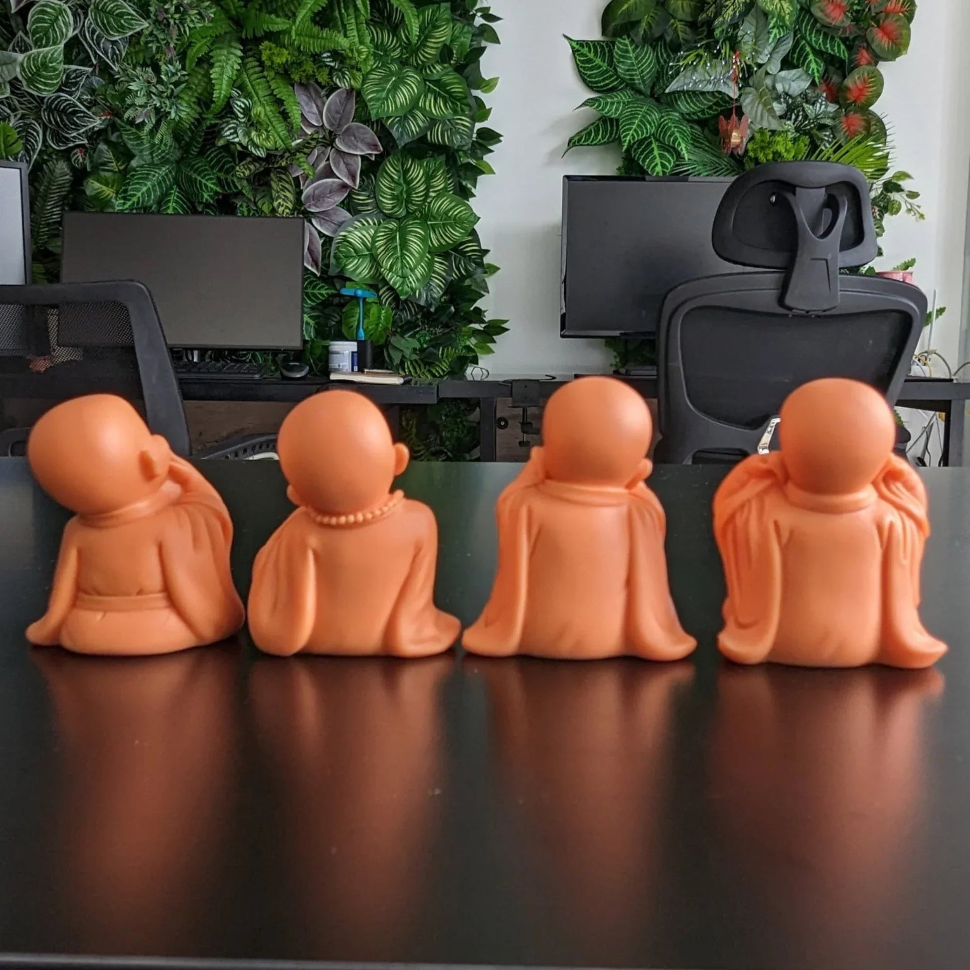 set 4 pink little monk buddha statues 5.jpg