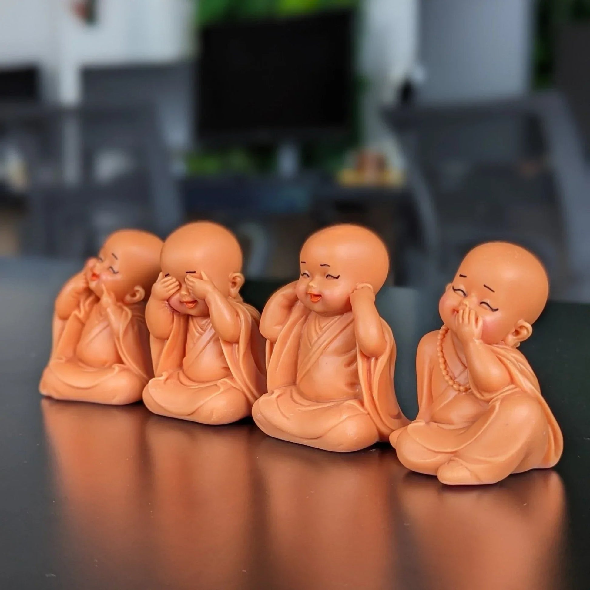 set 4 pink little monk buddha statues 6.jpg