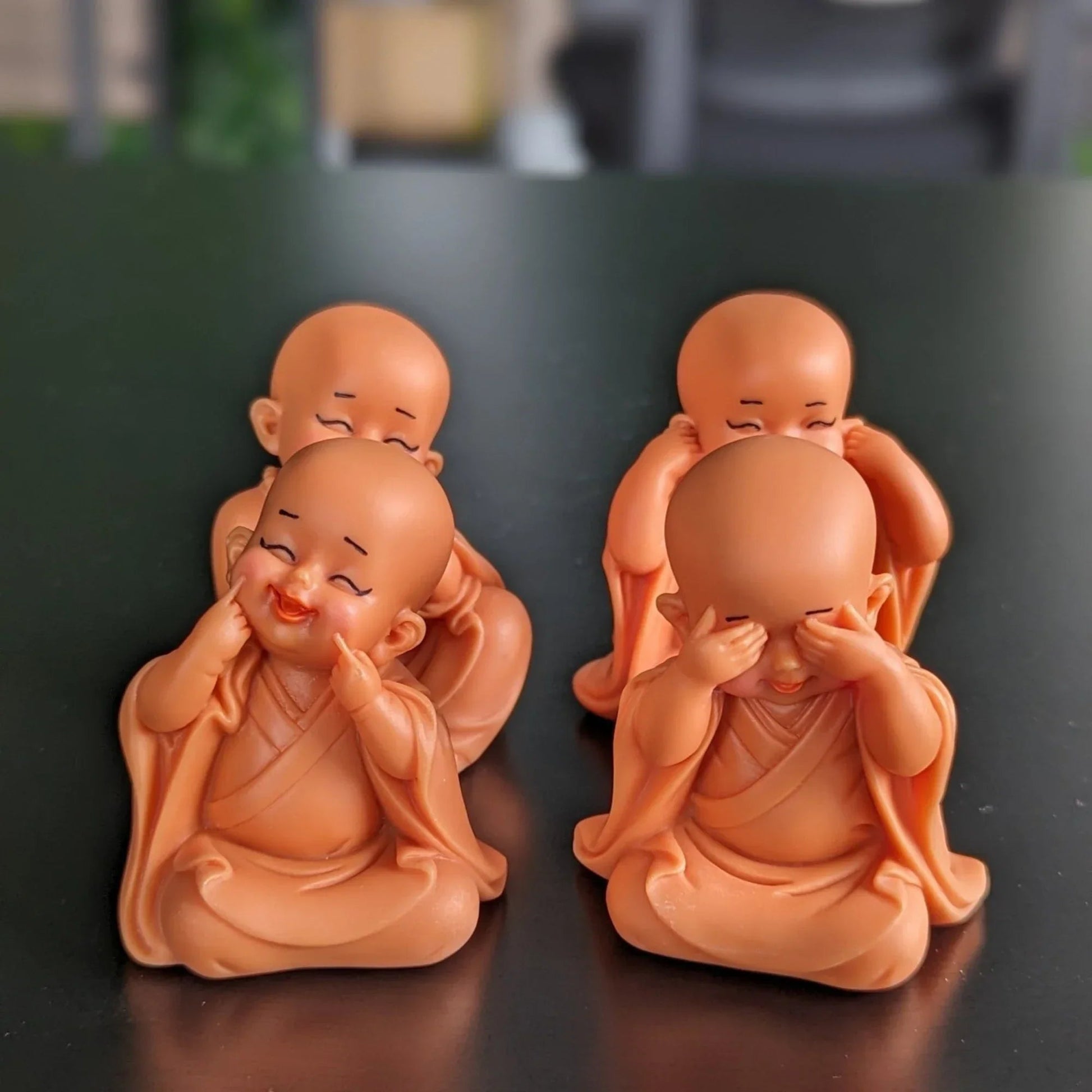 set 4 pink little monk buddha statues 7.jpg