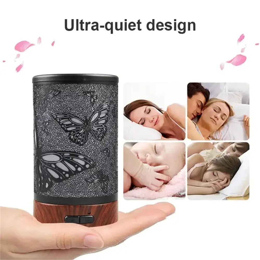 yX4JEssential Oil Diffuser Metal Ultrasonic Aroma Diffusor Quiet Vintage Mist Humidifier Auto Shut Off for Office.jpg